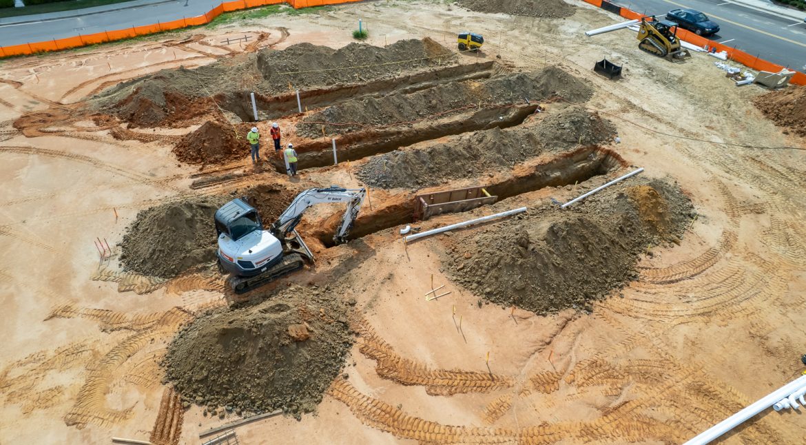 Plumbing Infrastructure Taking Shape at Schilling Farms