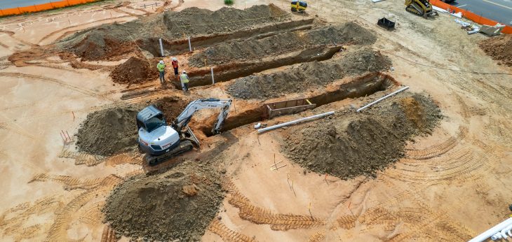 Plumbing Infrastructure Taking Shape at Schilling Farms