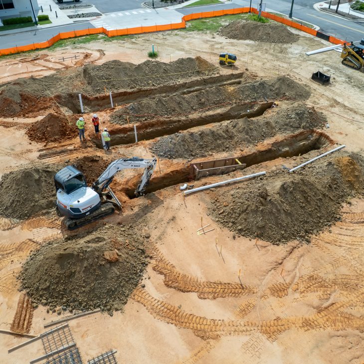 Plumbing Infrastructure Taking Shape at Schilling Farms